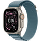 Apple Watch Ultra 3 Titan Natural Alpine Loop - Hellblau - M*