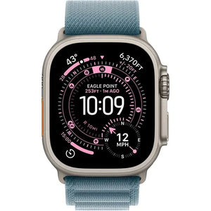 Apple Watch Ultra 3 Titan Natural Alpine Loop - Hellblau - M*