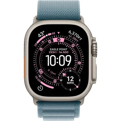 Apple Watch Ultra 3 Titan Natural Alpine Loop - Hellblau - M*