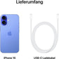 Apple iPhone 16 Plus, 128 GB, Ultramarine Blau, NEU OVP, Differenzbesteuert nach §25a UStG